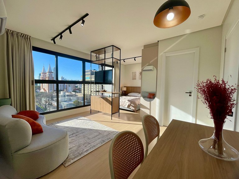 Studio Elegante Vista Deslumbrante para a Catedral